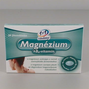 1x1 vitaday magnézium+vitamín-b6 filmová tableta 30 šálok