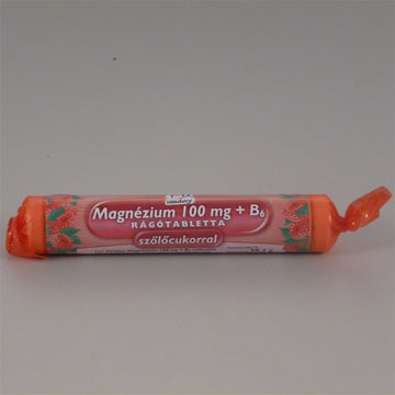 1x1 vitaday magnézium+b6 žuvacie tabletky s hroznovým cukrom jahody 17 kusov