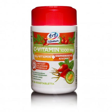 1x1 vitamín c vitamín 1000 mg + d3 jahody žuvacie tabletky pomaranče 60 šbícov