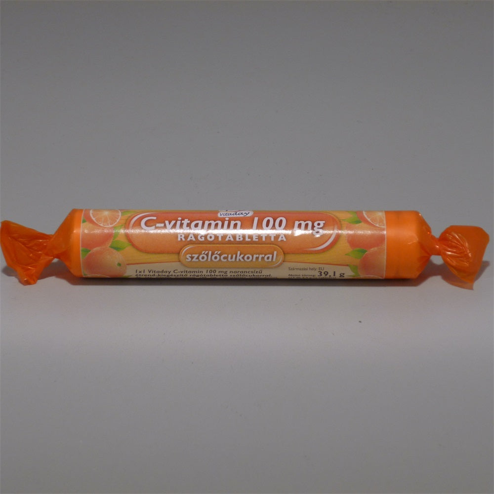 1x1 vitaday vitamín c žuvacie tabletky s hroznovým cukrom pomaranče 17 kusov