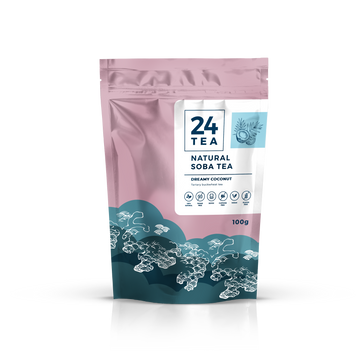 24tea dreamy coconut soba tea kokosový hajdina tea 100 g
