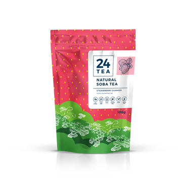 24TEA Strawberry Summer Soba Tea Strawberry Hajdina Tea 100 g
