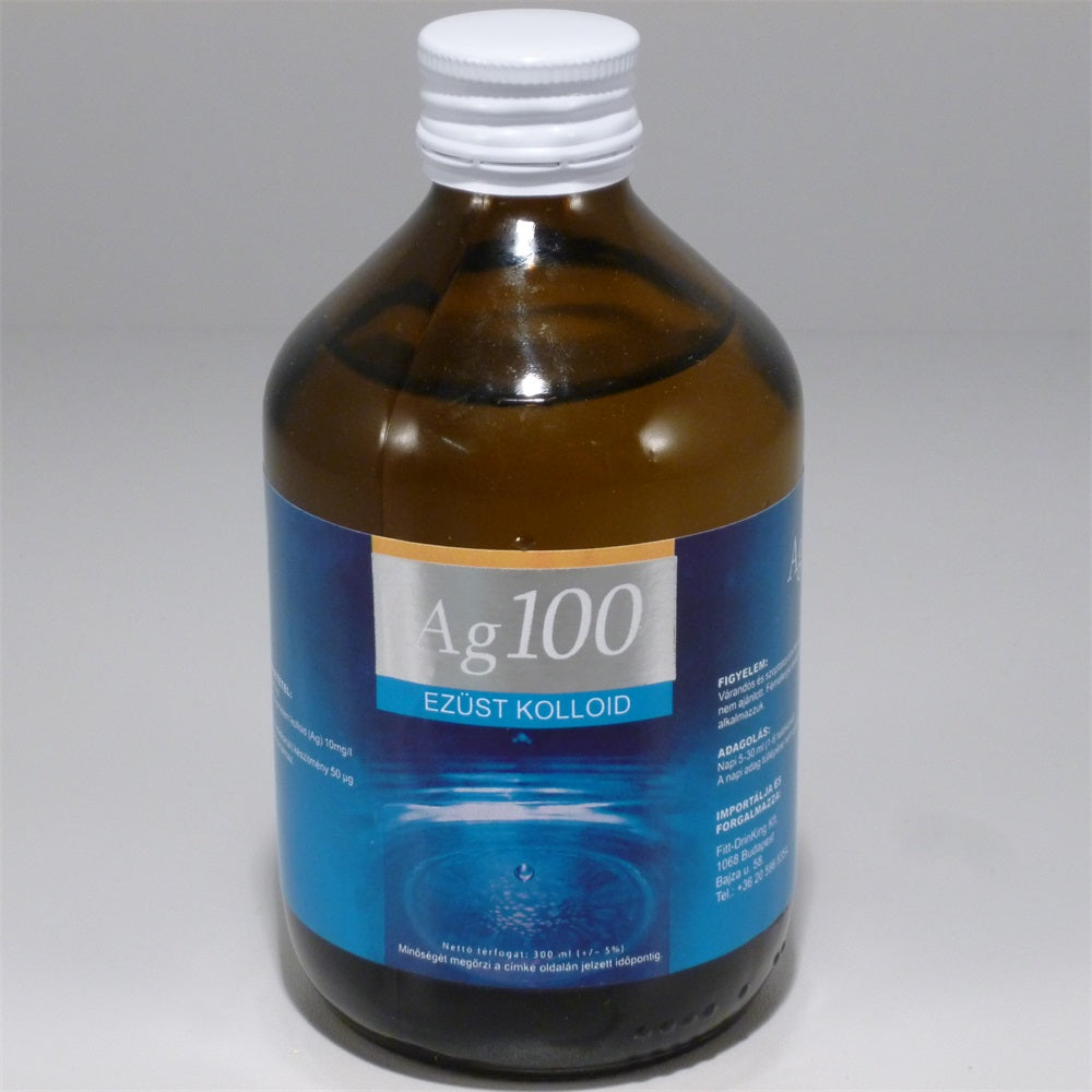 Ag 100: Ezüstkolloid oldat a természetes védelemért 300 ml - 17358