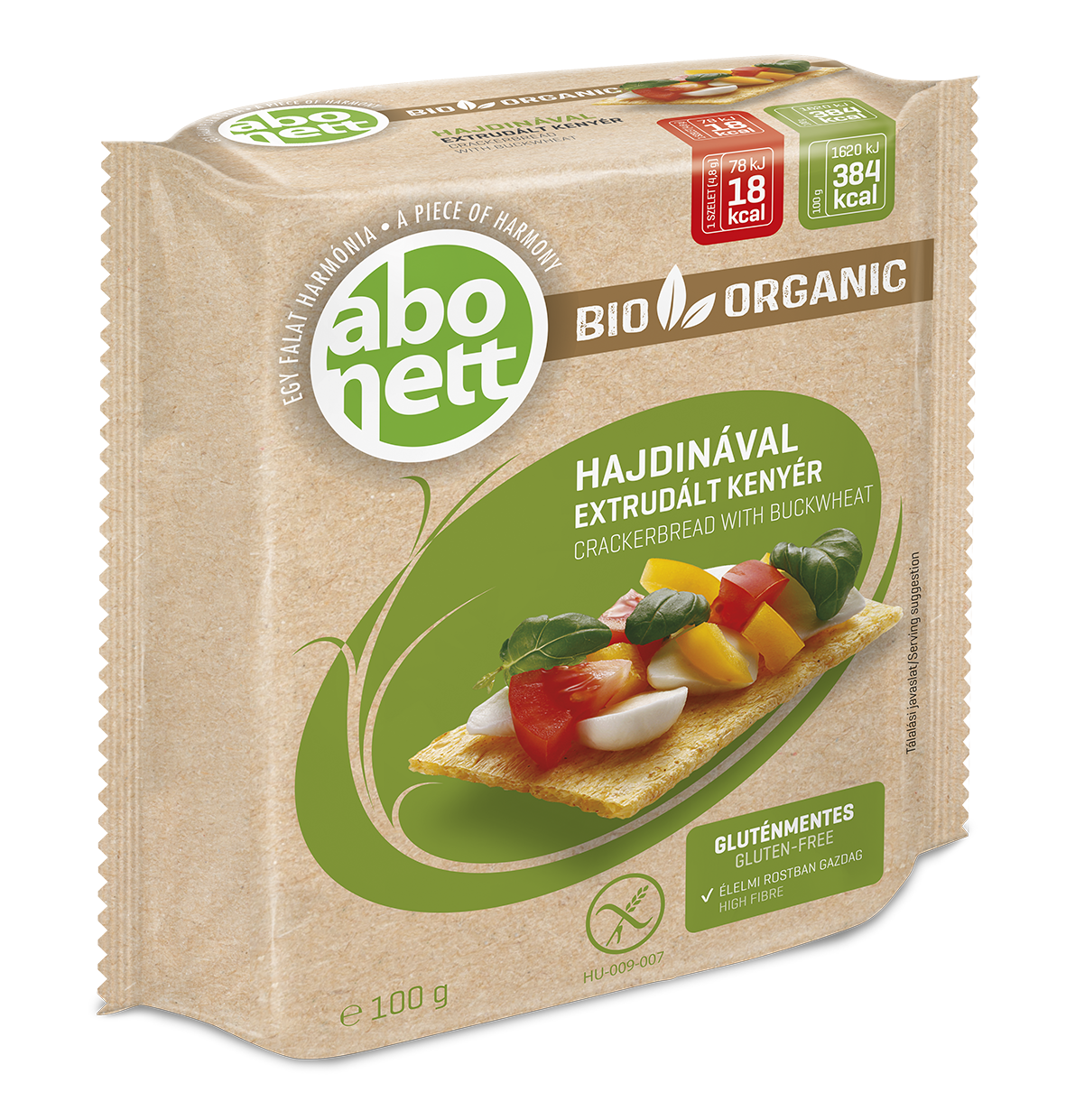 Abonett Chrumkavý extrudovaný chlieb s pohánkou 100 g - 59054