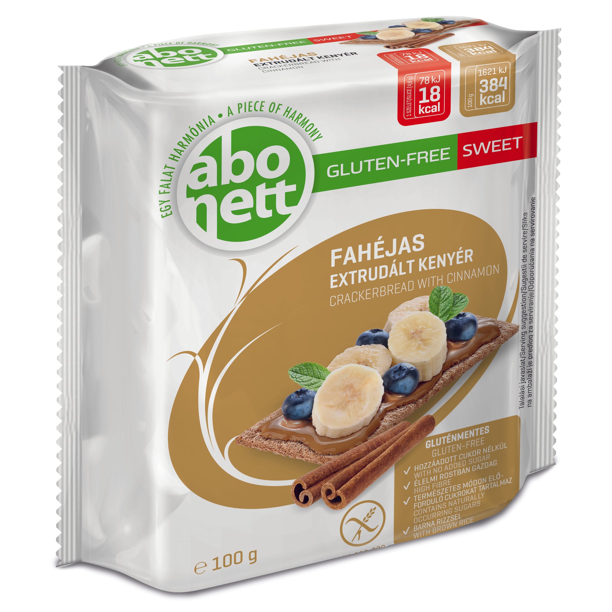 Abonett extrudovaný chlieb so škoricovou príchuťou 100 g - 96669