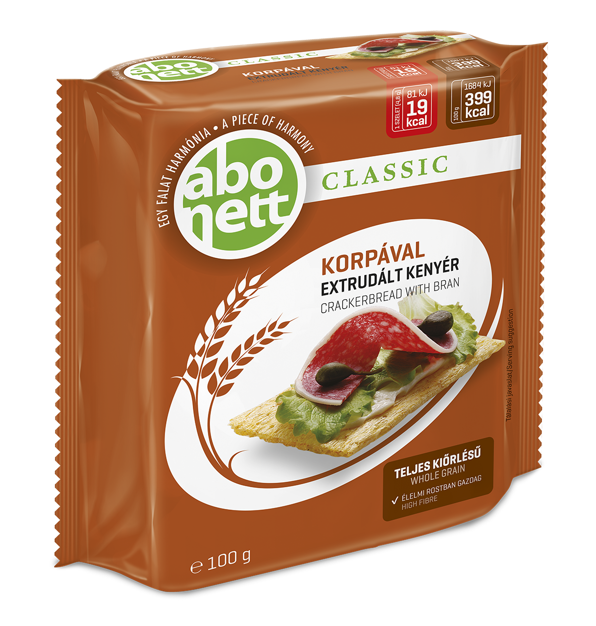 Abonett chlebíčky s pšeničnými otrubami 100 g - 16852