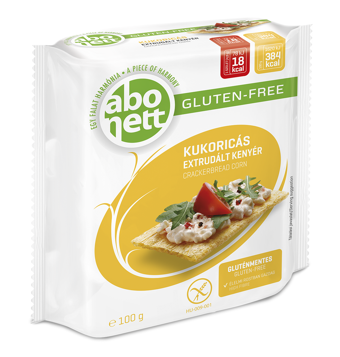 Abonett chrumkavý kukuričný chlieb 100 g - 13437