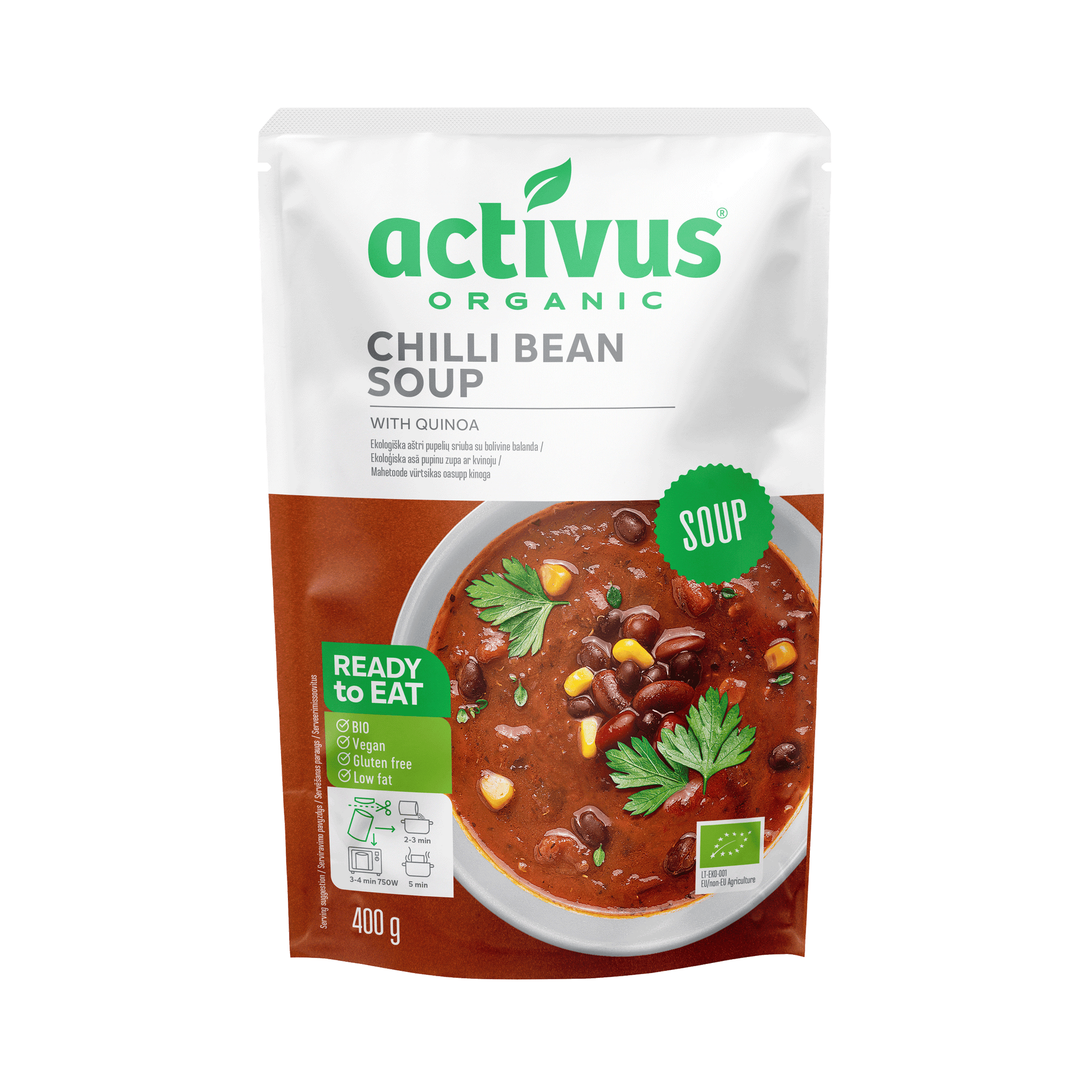 Activus bio vegán chilis bableves 400 g