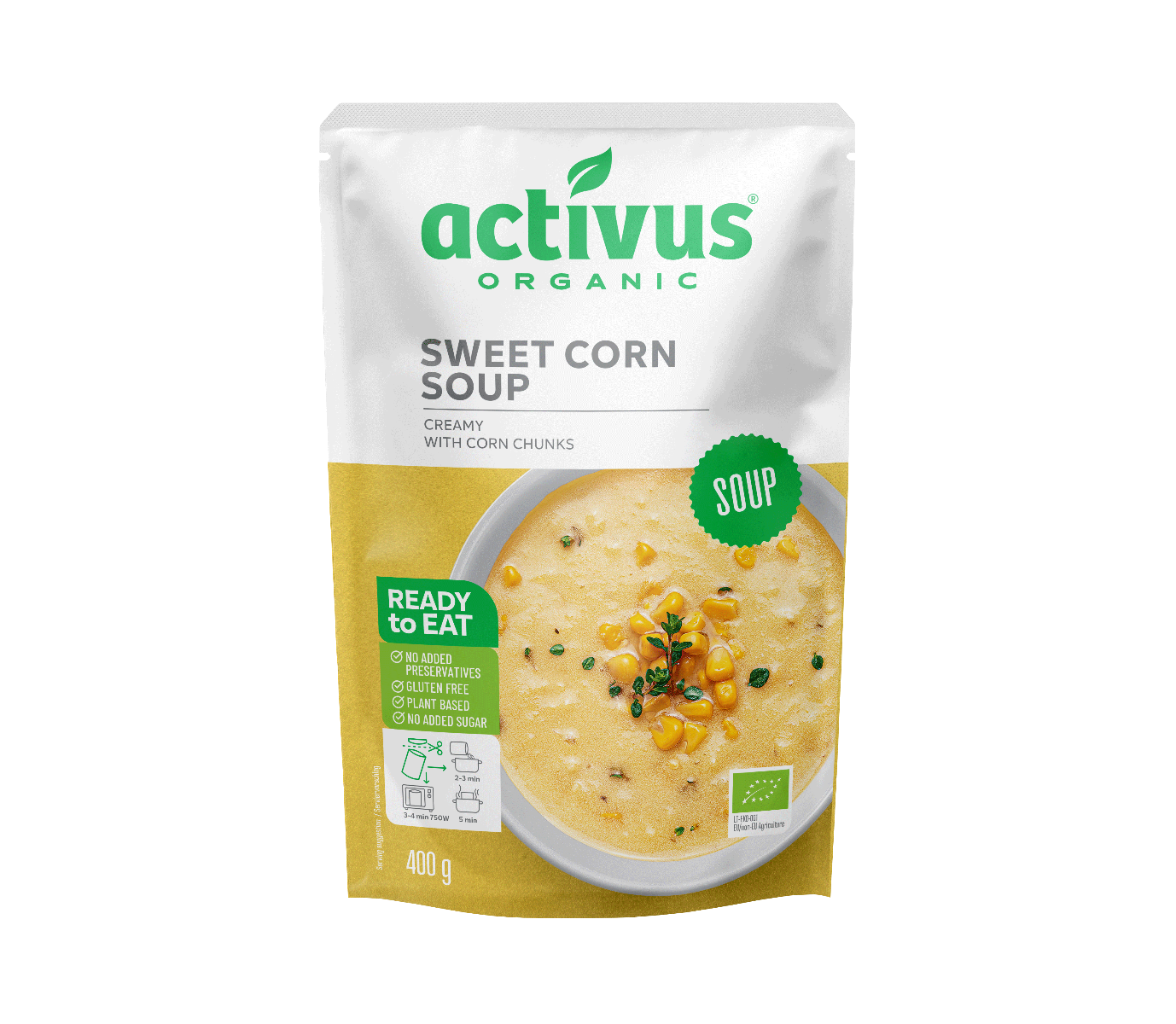 Activus bio vegán kukurica 400 g