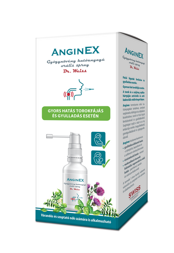 Orálny sprej s účinnou látkou Anginex 30 ml