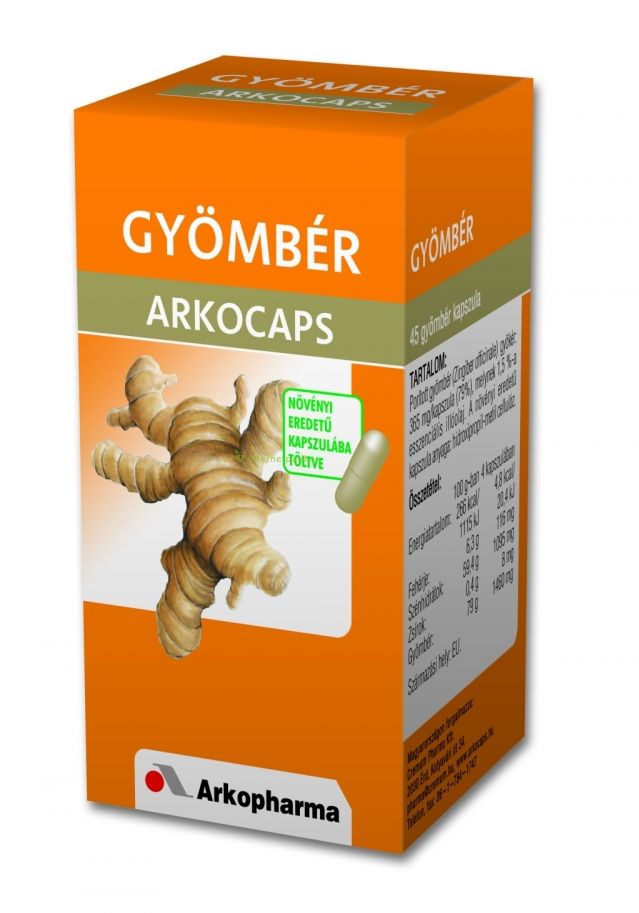 Arkocaps zázvorové kapsuly 40 kusov