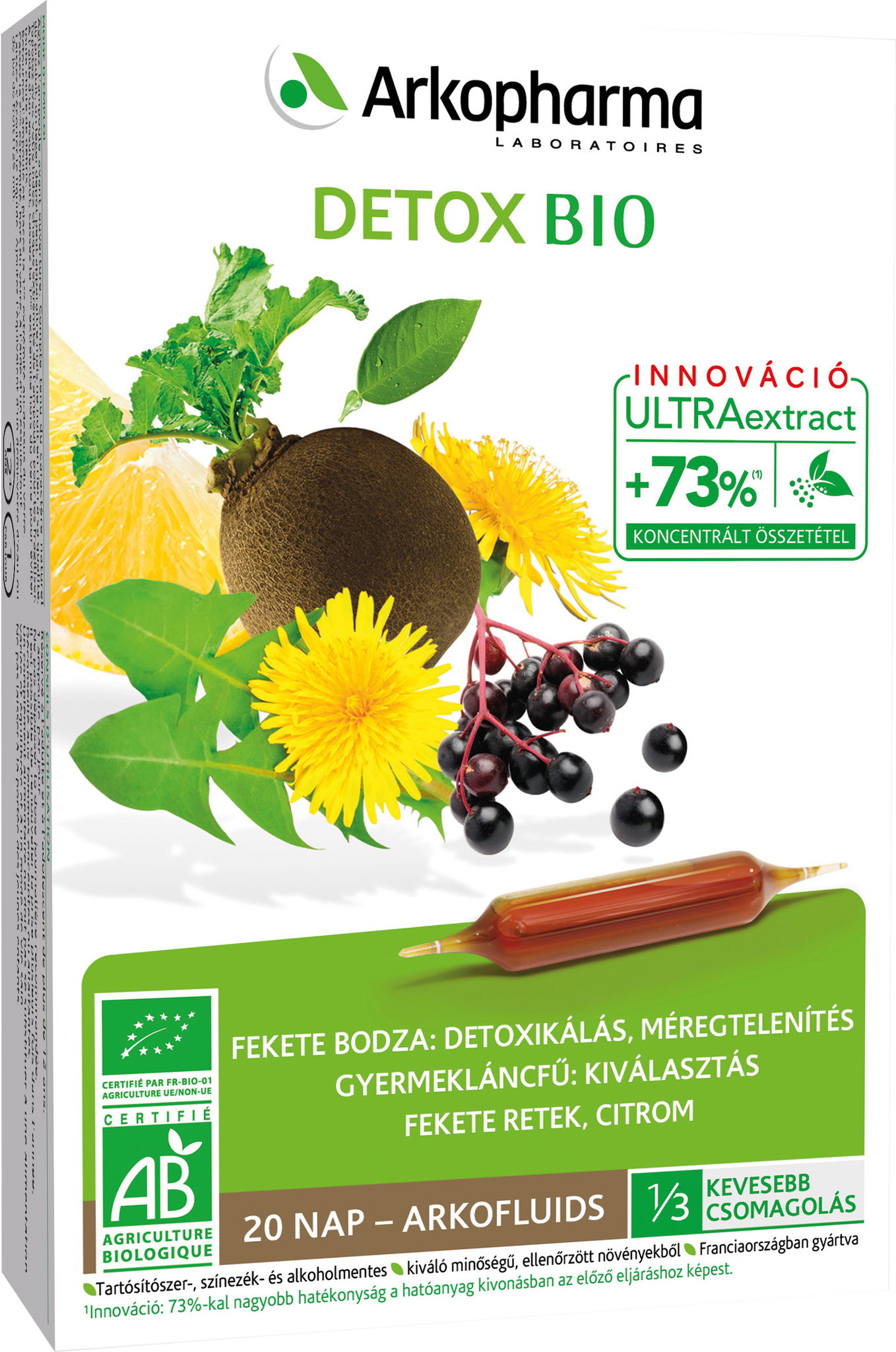 Arkopharma Détox ampulky 20 x 15 ml - 84979