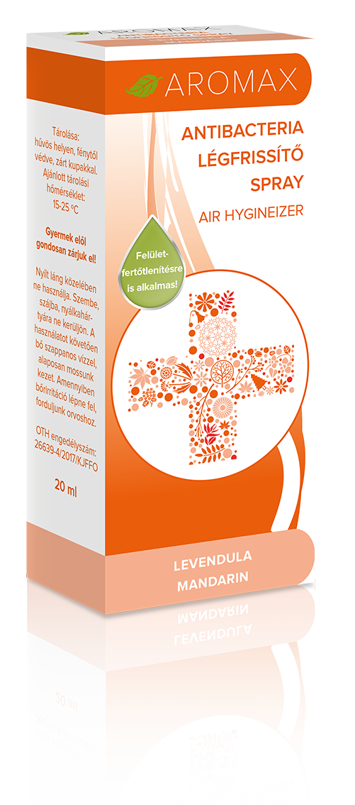 Aromax levendula a mandarínka antibakteriálny osviežovač vzduchu 20 ml - 54309