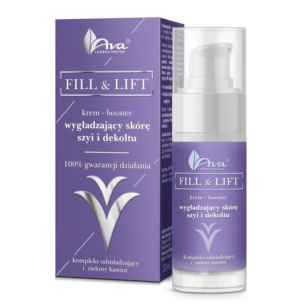 AVA Laboratorium Fill & Lift krém-booster pre vyhladenie pokožky krku a dekoltu 30 ml - 96288