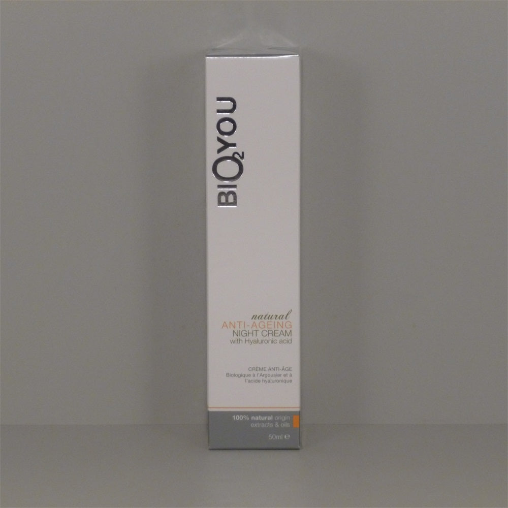 Bio2you Prírodný regeneračný nočný krém na tvár s kyselinou hyalurónovou 50 ml - 42966
