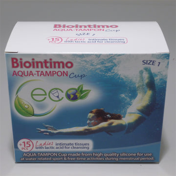 Biointimo aqua tampon cup (KEHELY) veľkosť 1 1 kus