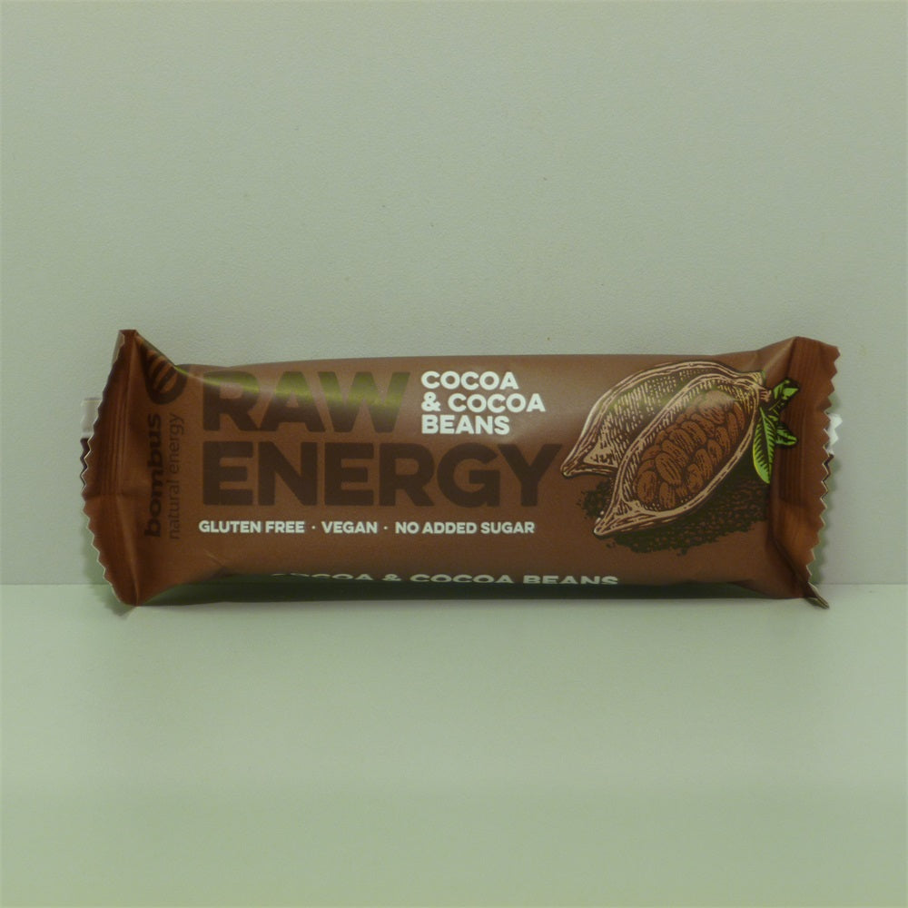 BOMBUS RAW ENERGY tyčinka s kakaom a kakaovými bôbmi 50 g - 45381