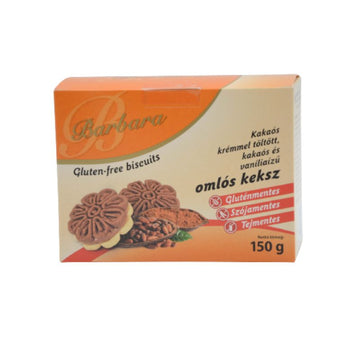 Barbara bezgluténové kakaovým krémom plnené krehké sušienky 150 g - 83192