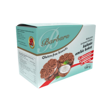 Barbara Kakaové drobivé sušienky plnené kokosovým krémom 150 g - 85910