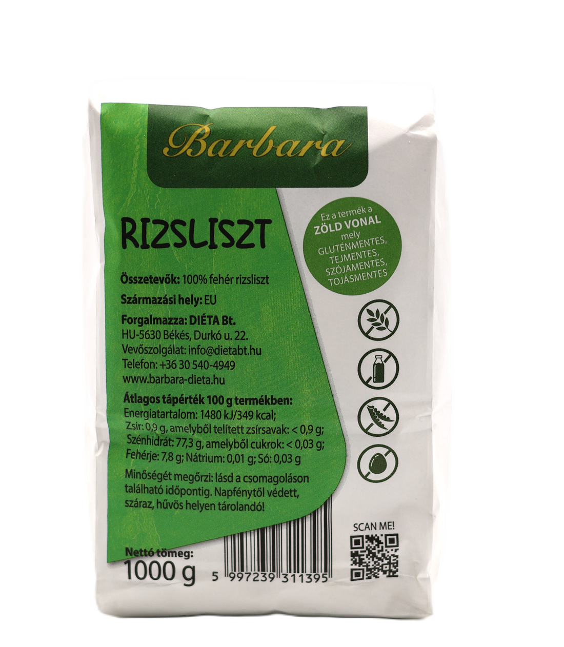 Barbara Bezlepková Ryžová Múka 1000 g - 52972