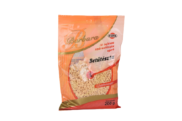 Barbara bezlepková písmenková cestovina 200 g - 87650