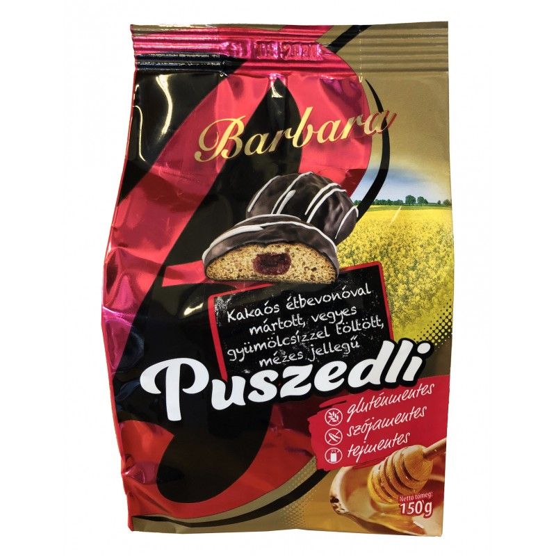 Barbara bezlepkové medové pusinky plnené rôznymi ovocnými príchuťami 150 g - 81417