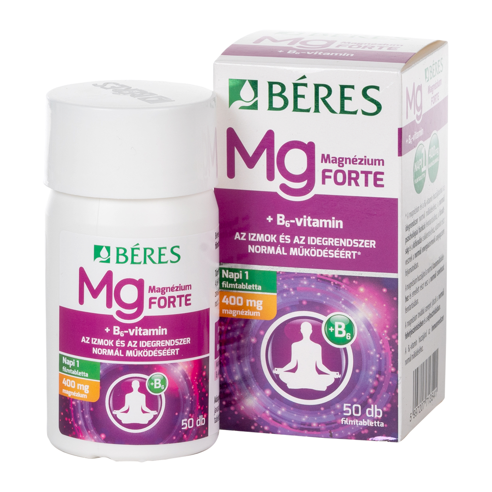Perorálne magnézium 400 mg + vitamín B6 tablety forte 50