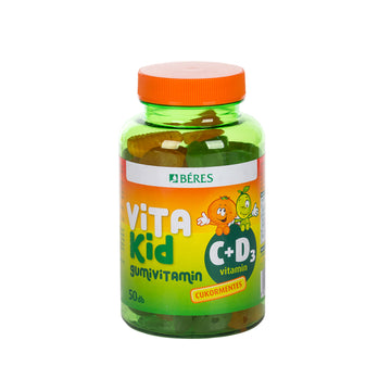 Vitakíd c+d gumivitaminová gumová tableta 50 ppm