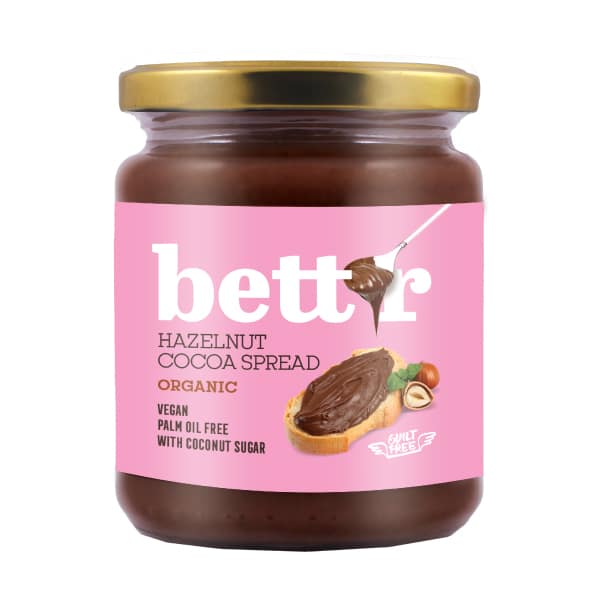Bettr Bio lieskovo-oriešková kakaová nátierka 250 g - 86604