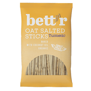 Bett'r organické ovsené slané tyčinky s kurkumou 50 g - 86613