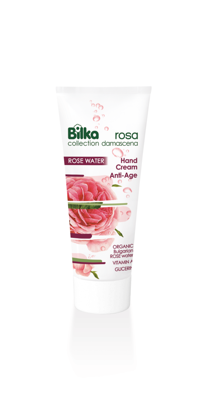 Bilka damasková ružová anti-aging hand cream 100 ml