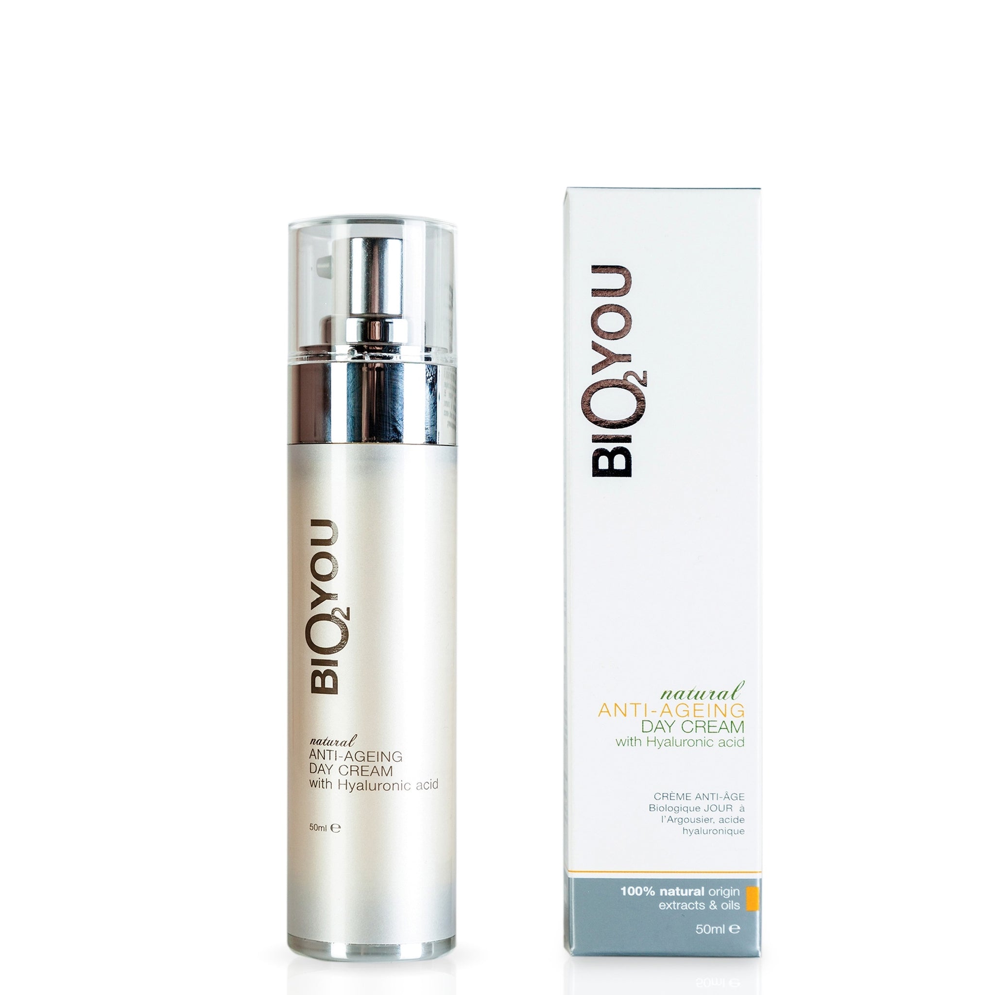 Bio2You prírodný denný krém proti starnutiu s kyselinou hyalurónovou 50 ml - 14508