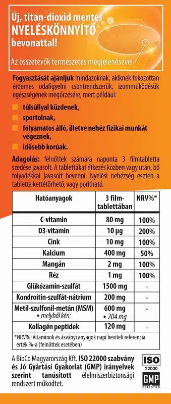 Bioco s kostným komplexom chondroitin 120 kusov