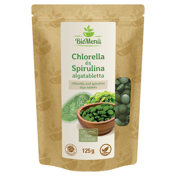 BioMenü bio Chlorella a Spirulina tabletky 125 g - 56364