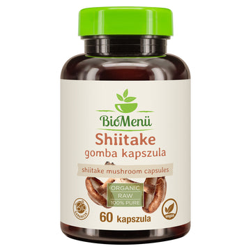 BioMenü Bio Shiitake hubové kapsuly 60 ks - 96564