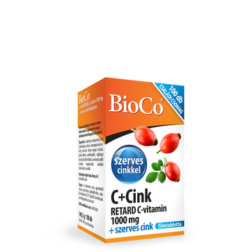 Bioco c+zinko-retardovaný vitamín C 1000 mg 100 šálok