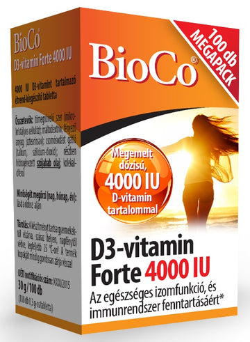 Bioco vitamín d3 forte 4000iu tablety 100 ks