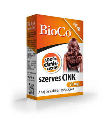 Bioco organické zinok tablety 60