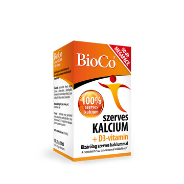 BioCo Organický vápnik + vitamín D3 90 tabliet - 95289
