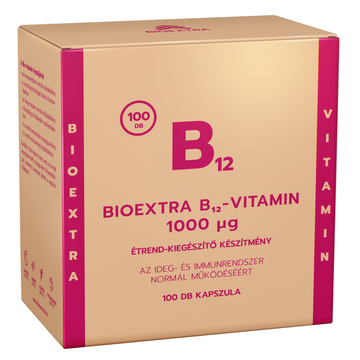 Bioextra vitamín b12 1000 μg kapsuly 100 šálok