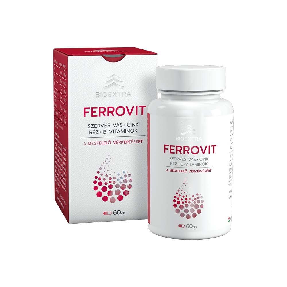Bioextra ferrovit kapsule 60 šálok
