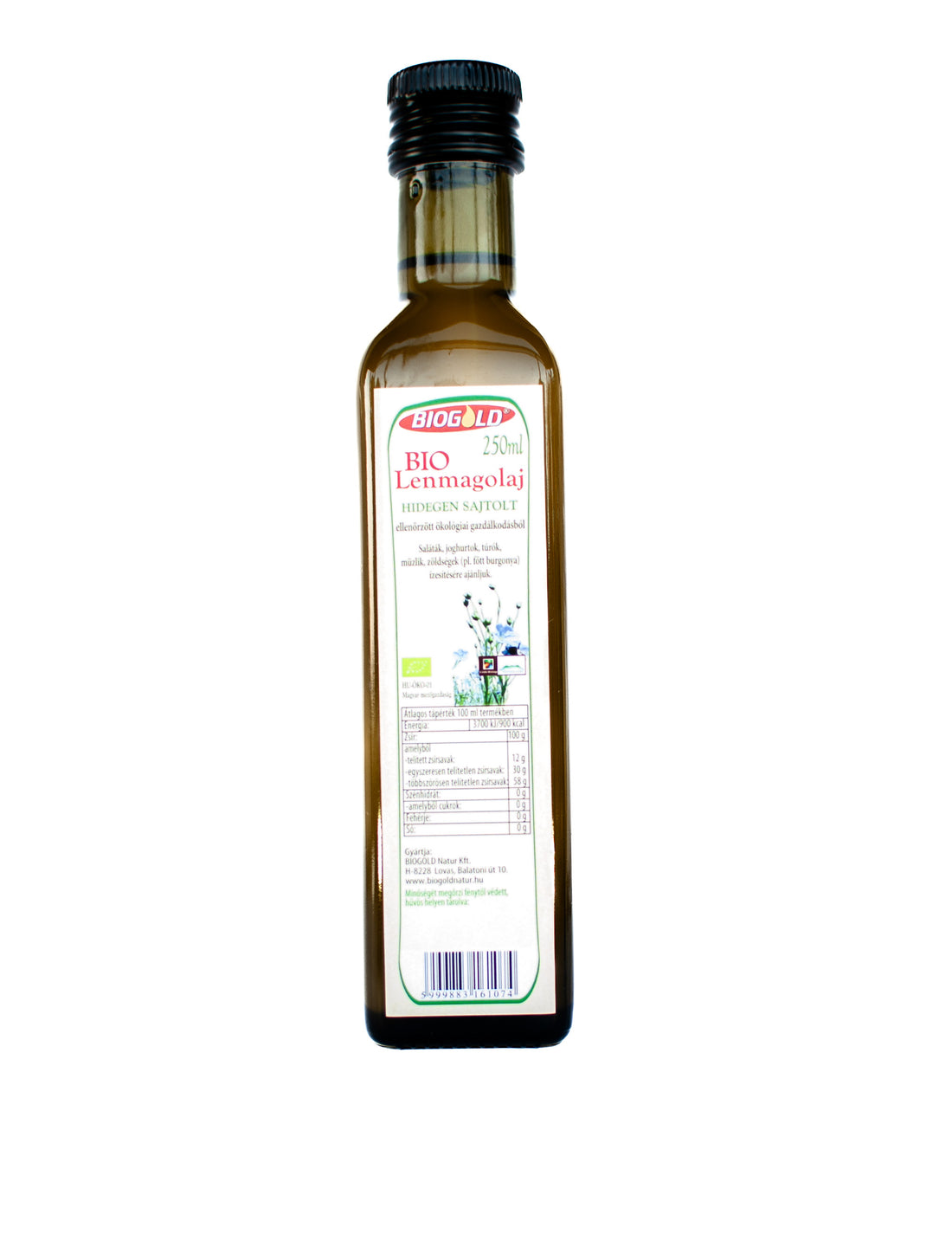 Biogold Bio ľanový olej lisovaný za studena 250 ml - 21657