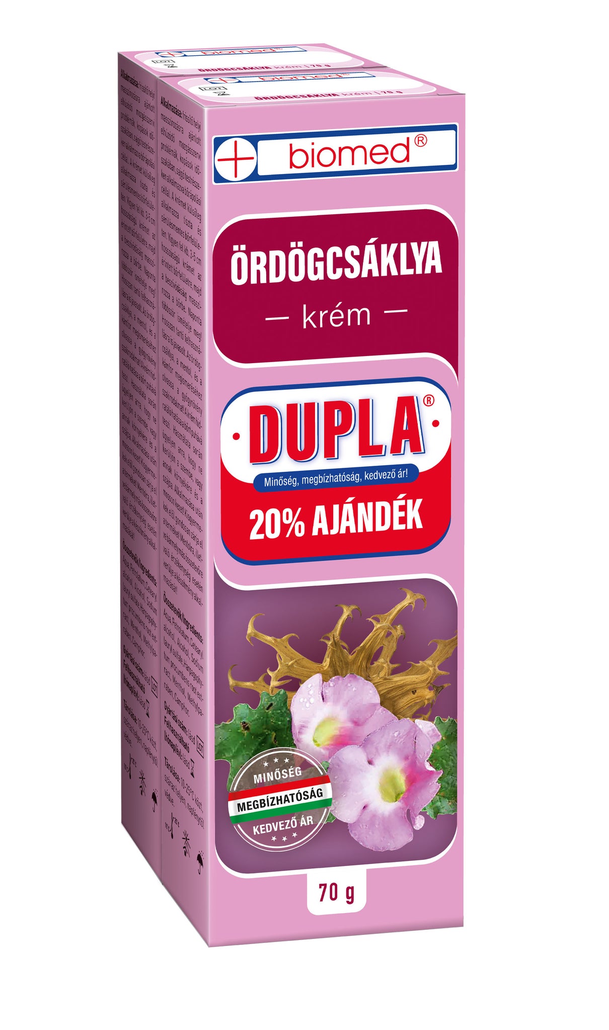 Biomed krém z čertovho pazúra Duo 2x70g - 58498