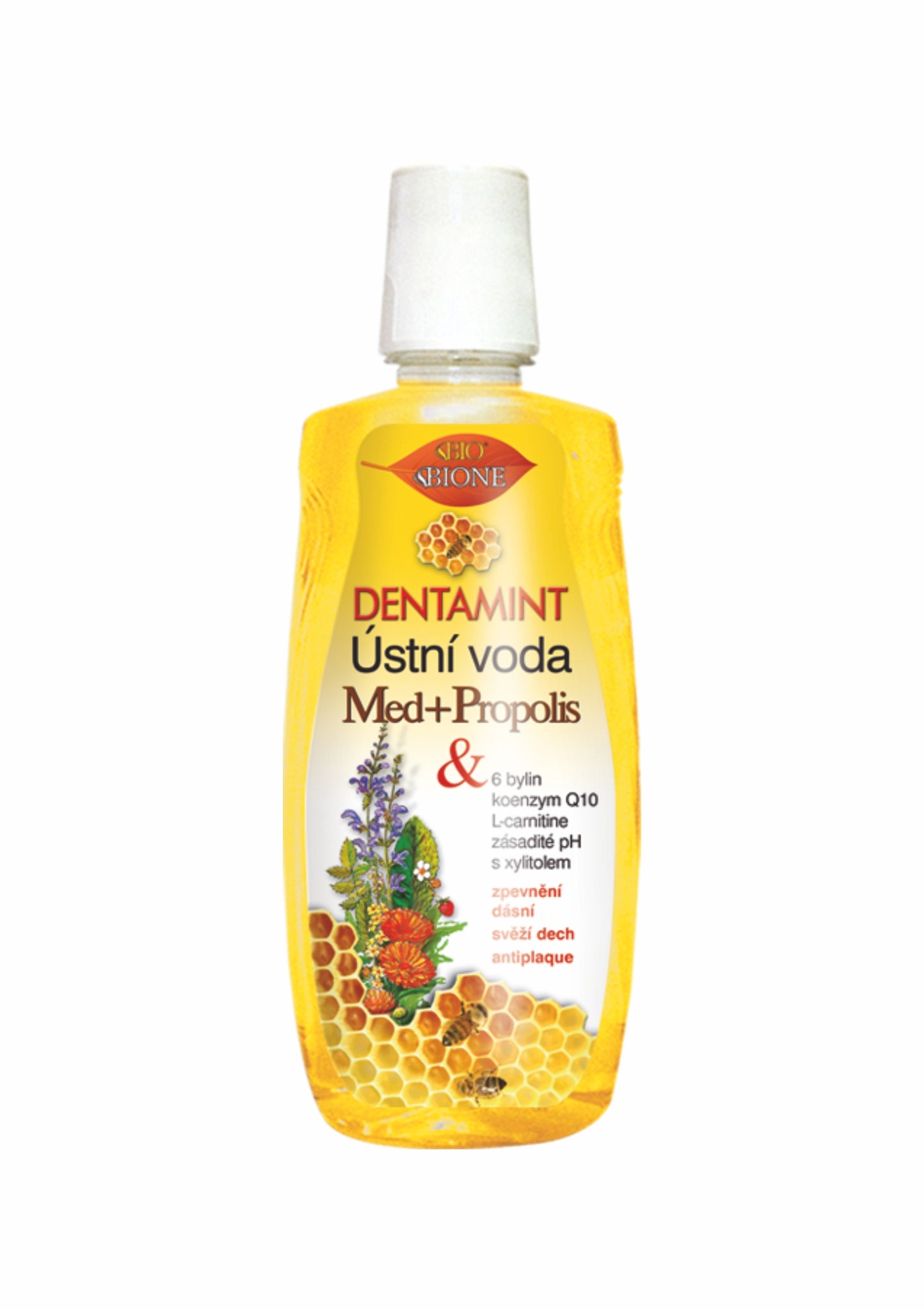 Bione Cosmetics Ústna voda s medom a propolisom Dentamint 500 ml - 84739