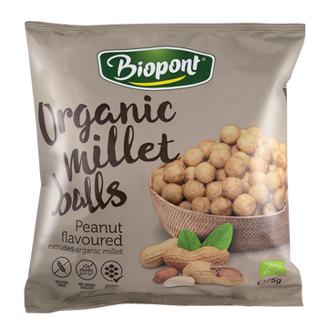Biopont Bezlepkové pšenové chrumky s praženými arašidmi 75 g - 21768