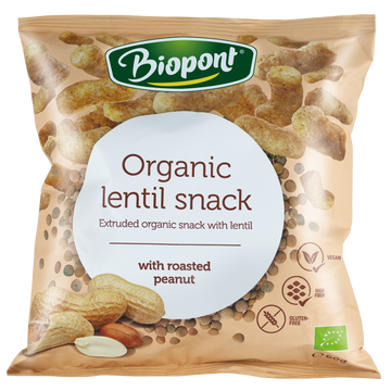 Biopont bio extrudovaná šošovica s arašidmi 60 g - 83940