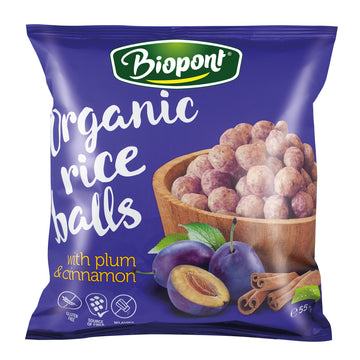 Biopont ryžové chrumky so slivkami a škoricou 55 g - 58964