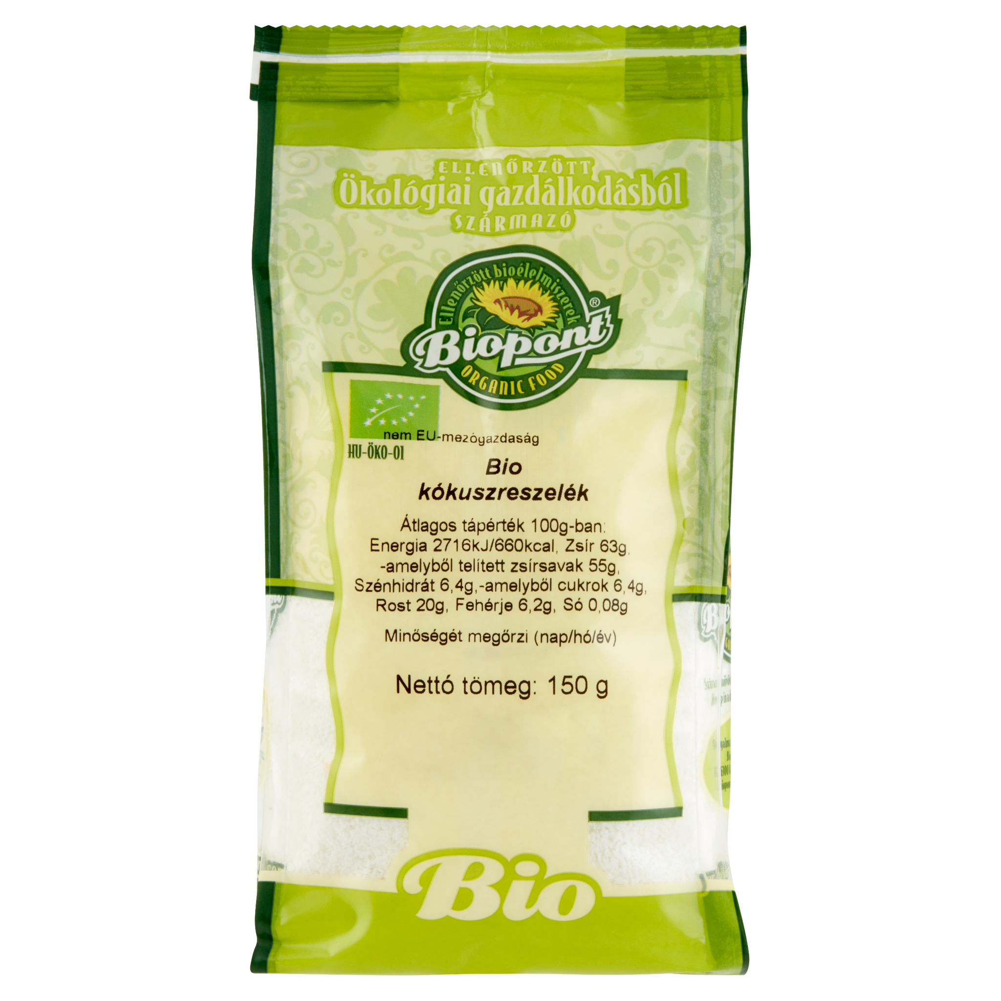 Biopont Bio strúhaný kokos 150 g - 42603