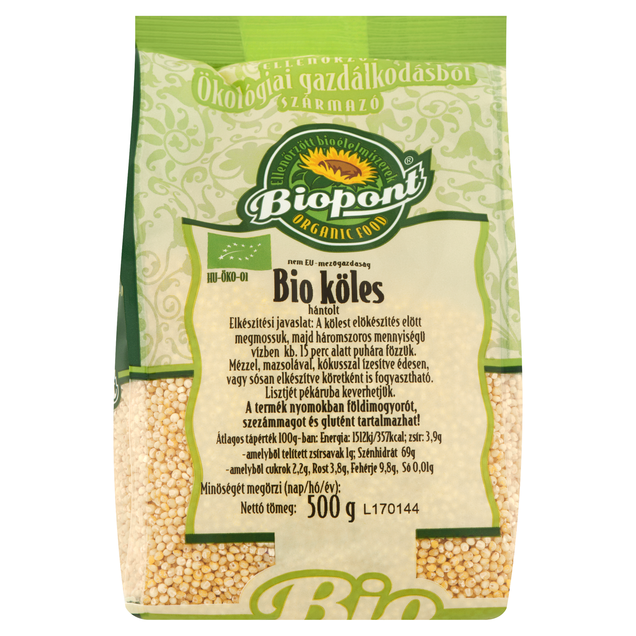 Biopont BIO lúpané proso 500 g - 21765