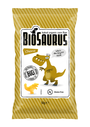BioSaurus kukuričné lupienky so syrom 50 g - 34279